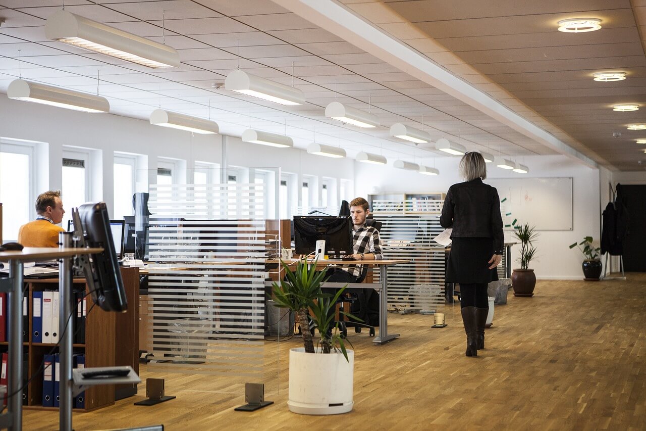 Gepflegtes und regelmäßig gereinigtes Büro
